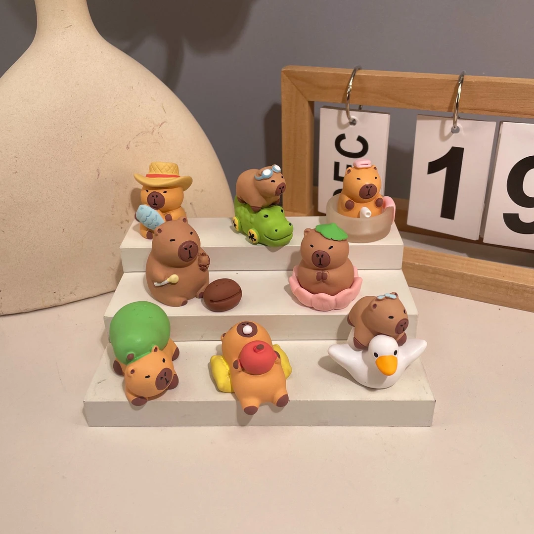 【直播拆】超可爱卡皮巴拉和他的朋友们饰品