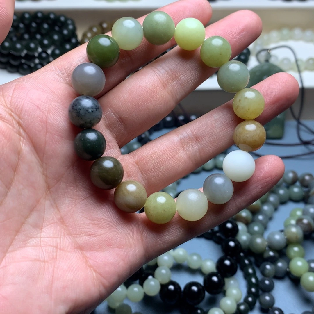 和田玉未镶嵌手链