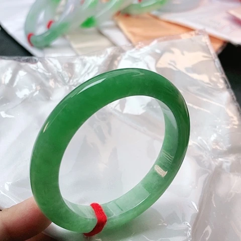 未镶嵌手镯翡翠橙**姐0004