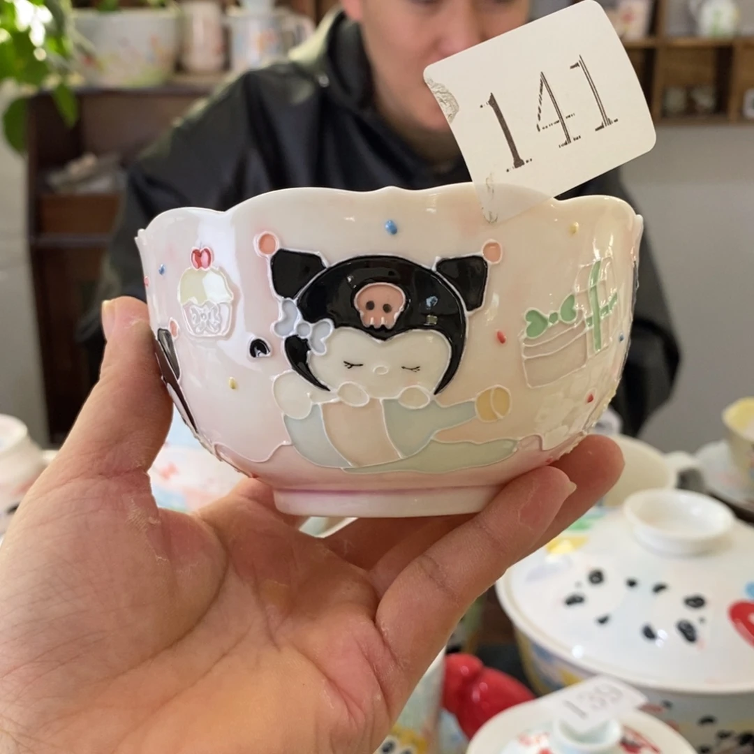 瓷片景德镇釉下彩手绘