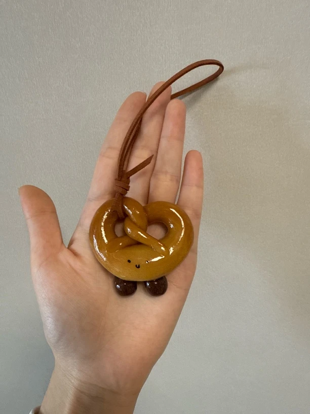 [自选款]选款后不退不换默认微瑕手工制作碱水碱水面包挂件项链