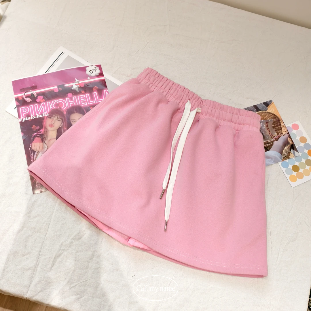 韩国代购.  Call my name  甜心baby   粉色半身裙 L25051059