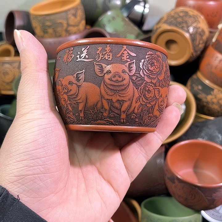 茶杯紫砂全手工紫砂主人杯