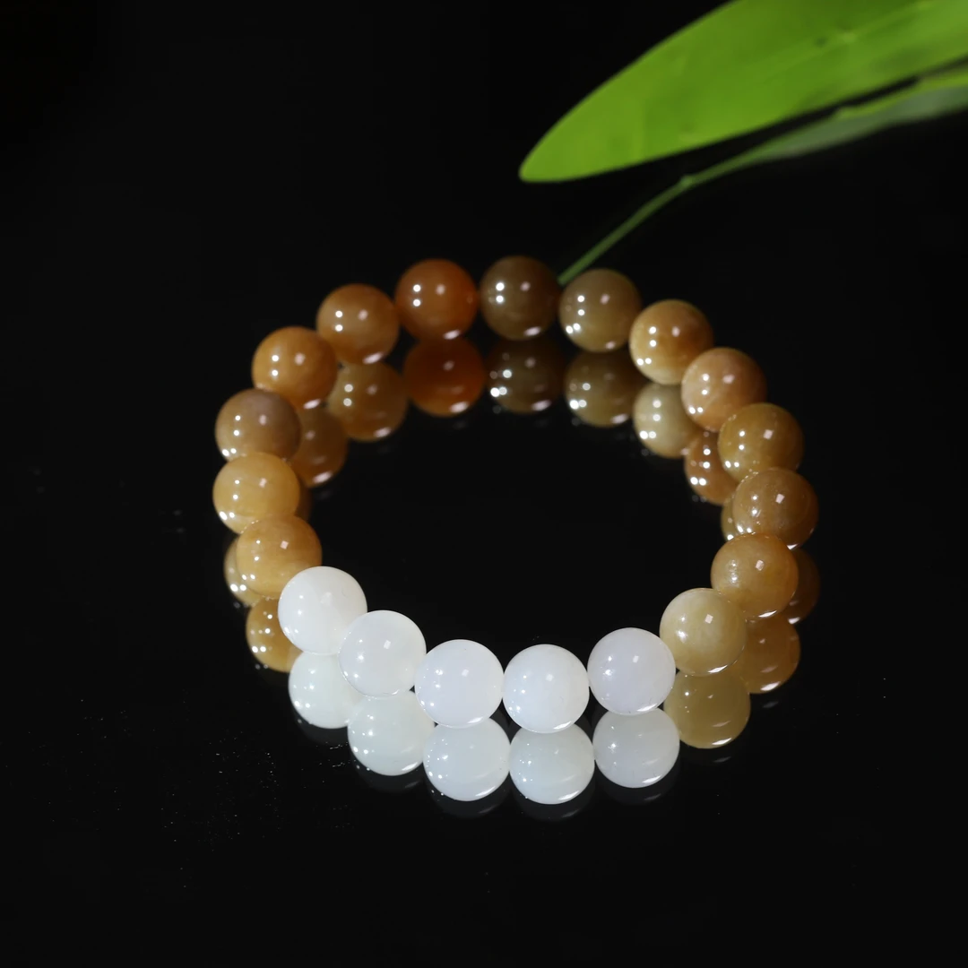 【程前专属】和田玉糖料渐变手串 W1-F034 0927 多样性发其一