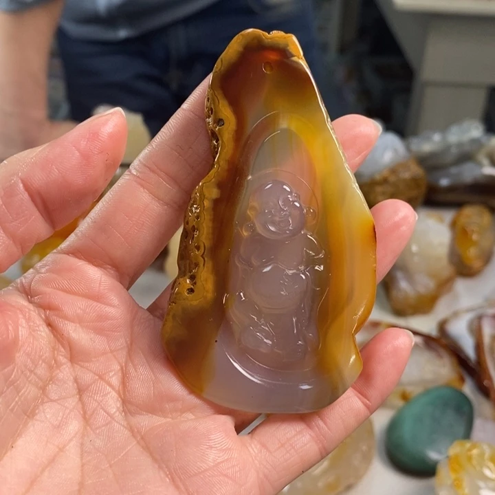 玛瑙/玉髓吊坠(不含链)未镶嵌