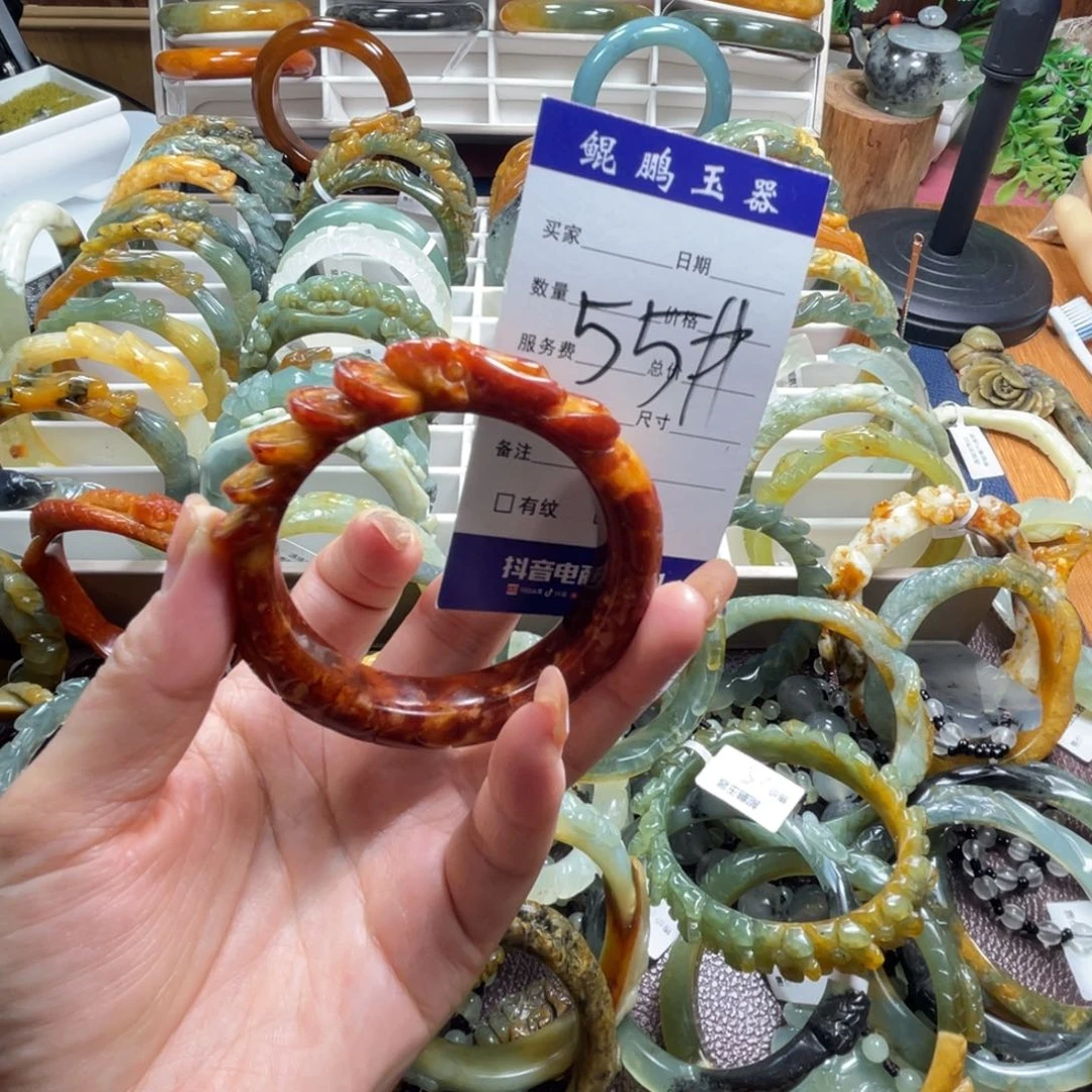 未镶嵌蛇纹石玉手镯