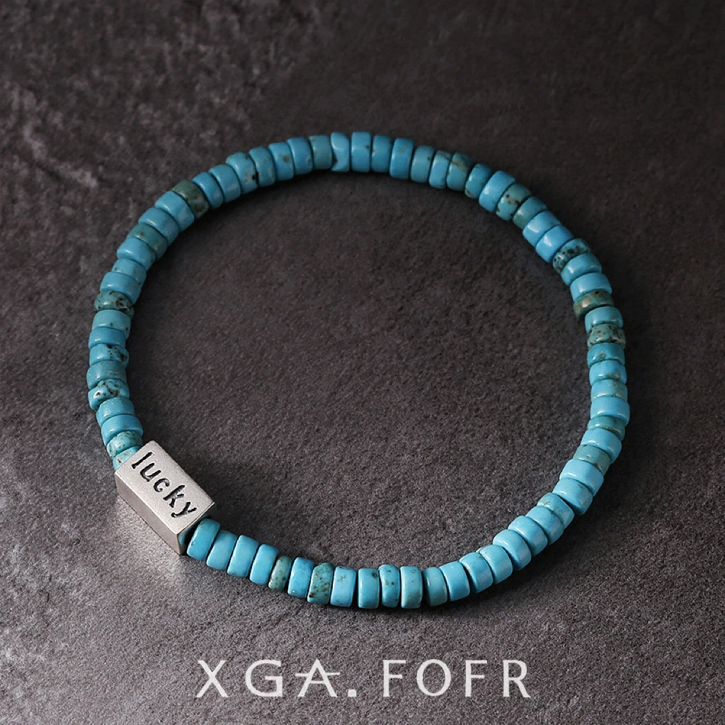 925银手链 【Lucky】纯银拼接银块小众款百搭轻奢手工男女简约手串