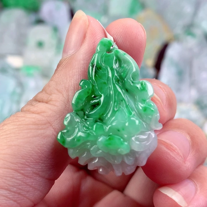 翡翠未镶嵌吊坠(不含链)