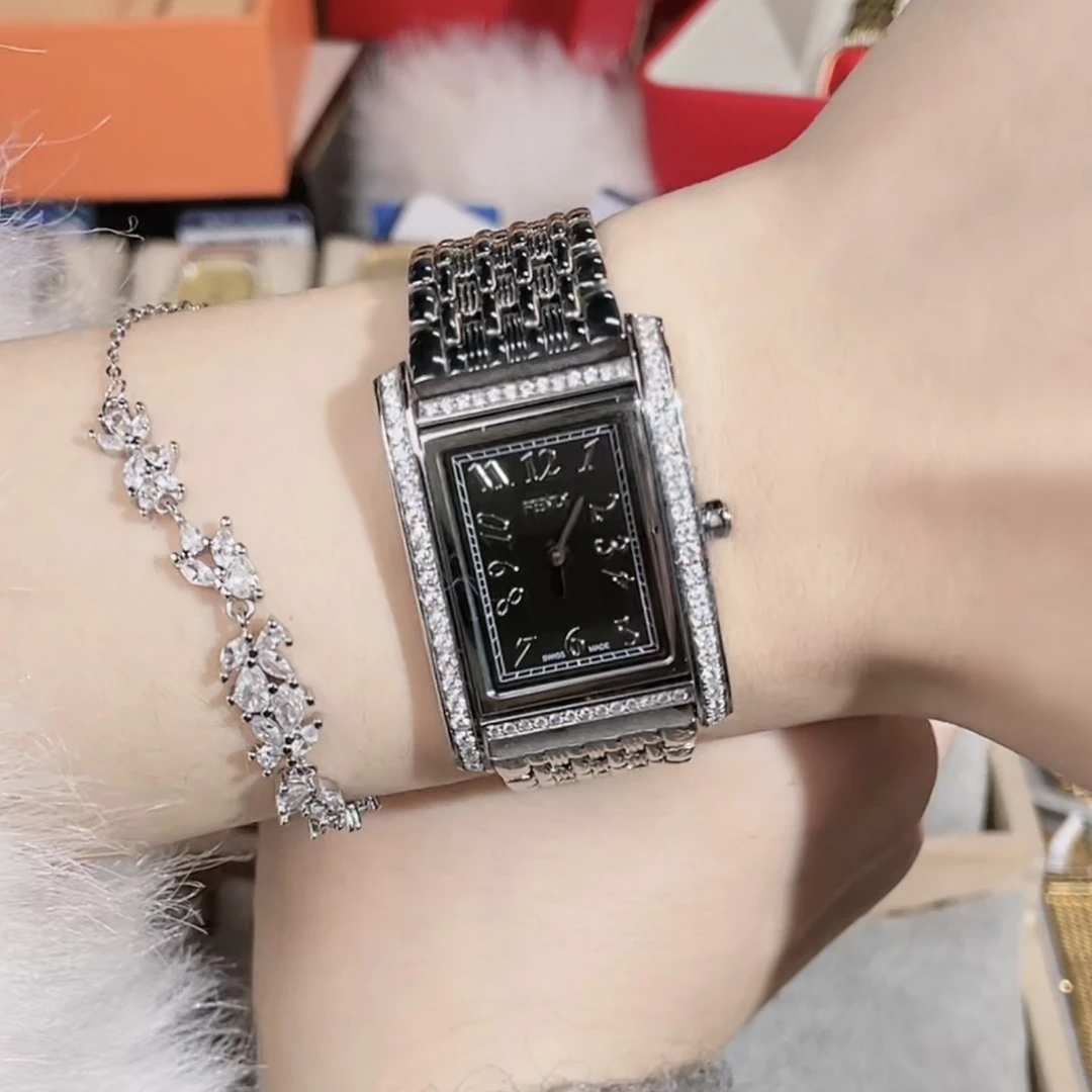 95新 FENDI/芬迪 vintage中古手表/石英表/后钻/FD094