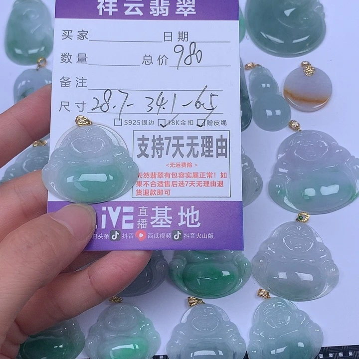 不***绪翡翠未镶嵌颈饰天