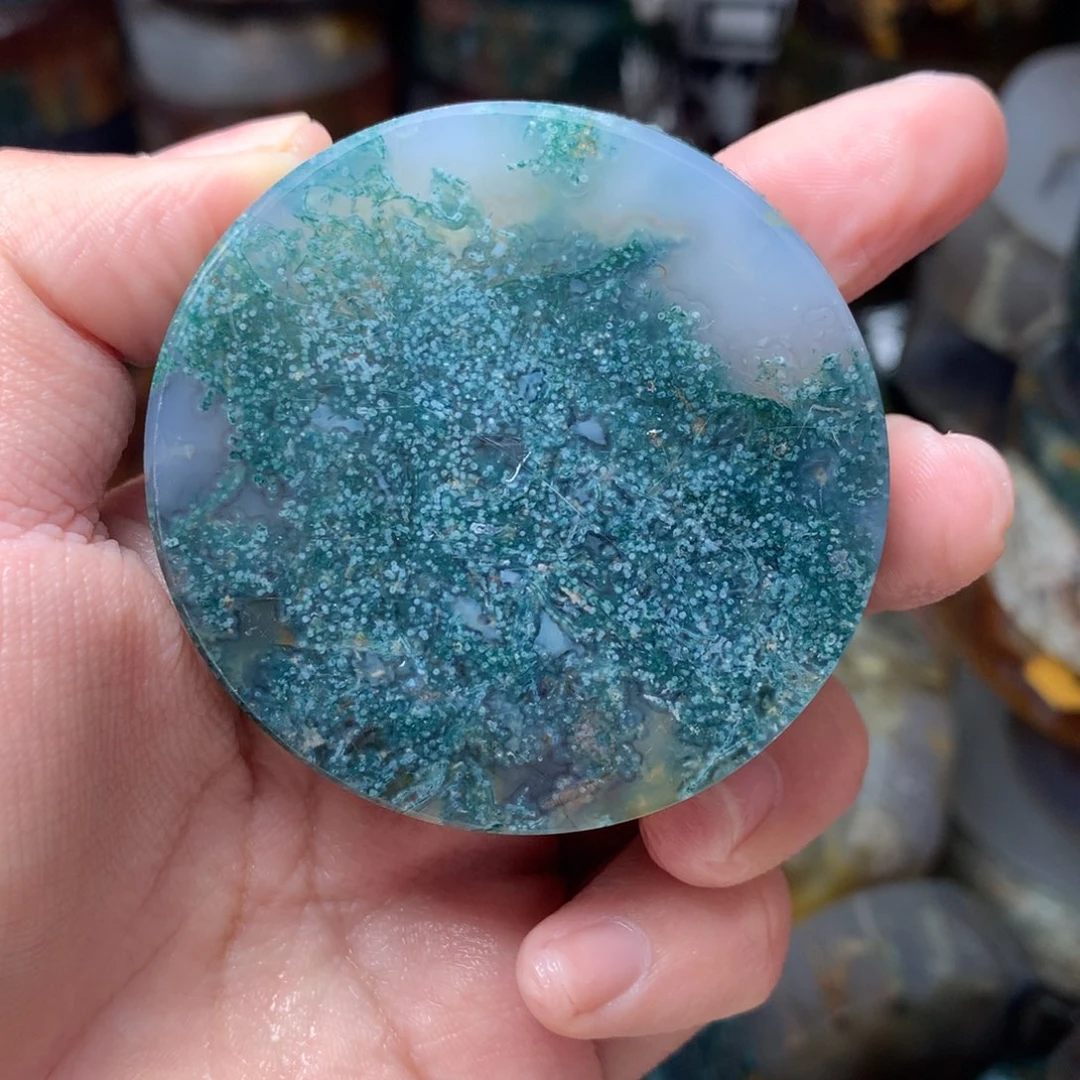 浚***婆定制玛瑙定制圆牌一个