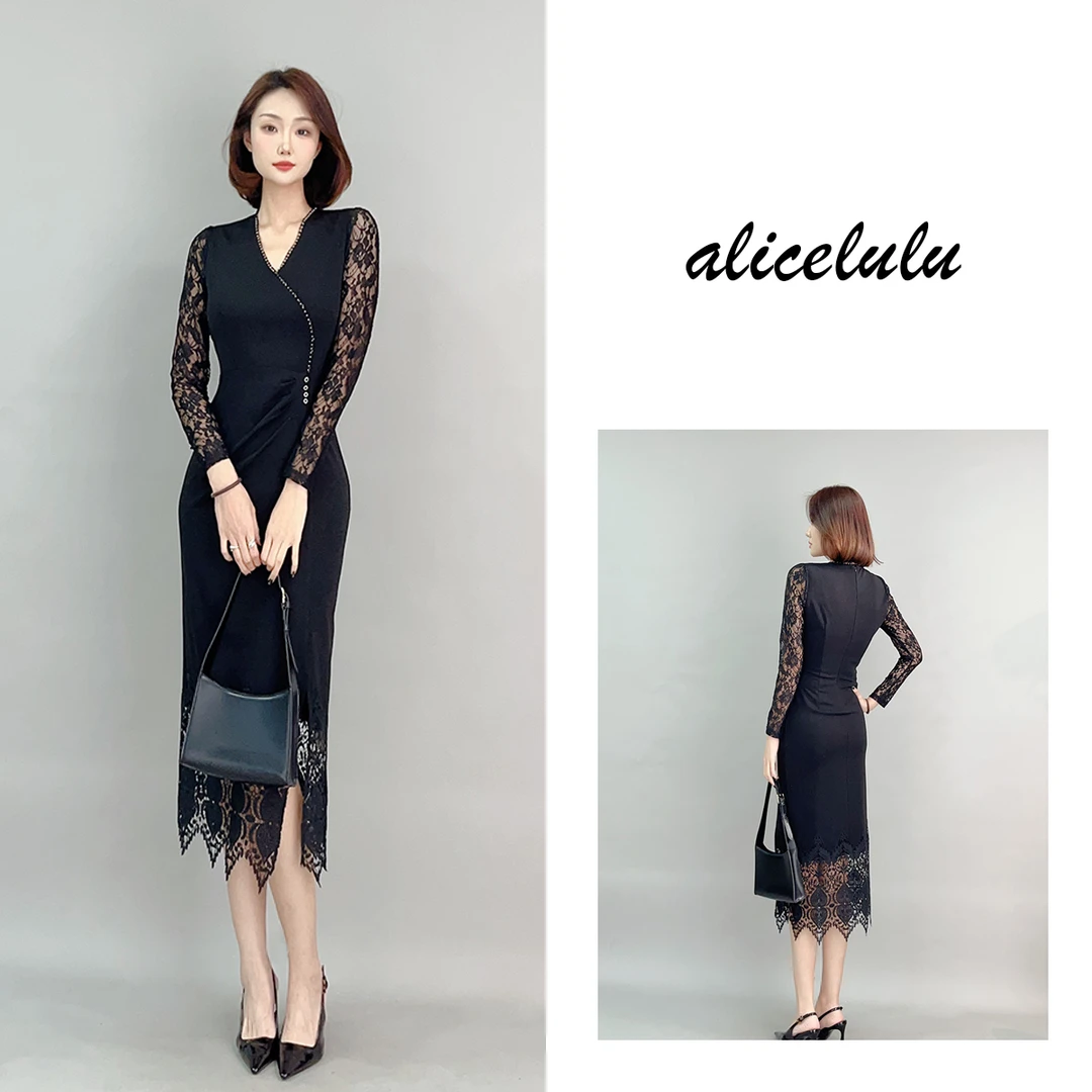 3 ALICE 舞会C位连衣裙 蕾丝拼接 曼妙优雅 S2141868A