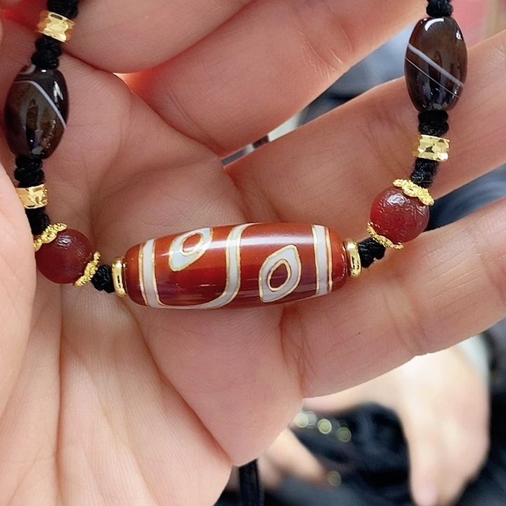 玛瑙/玉髓颈饰合金