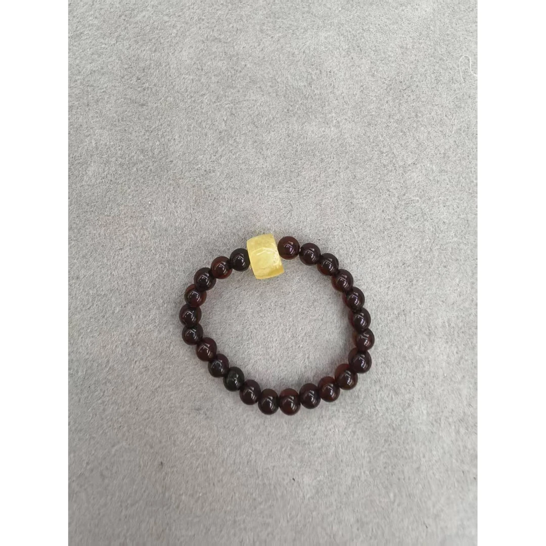 【推荐】血珀酒红戒指Wq0045