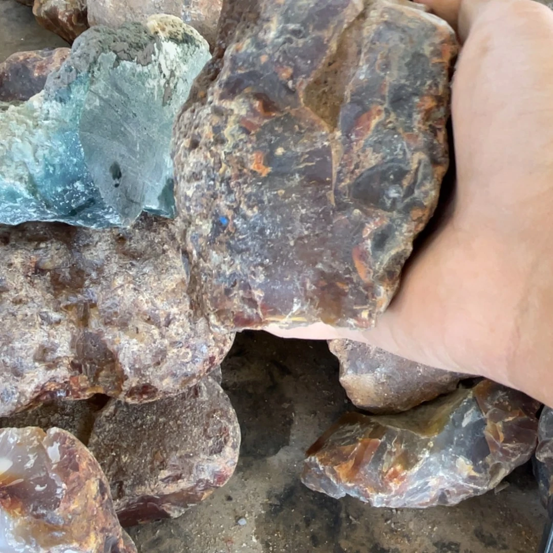 阳***光未镶嵌玛瑙/玉髓珠宝奇石巴西玛瑙