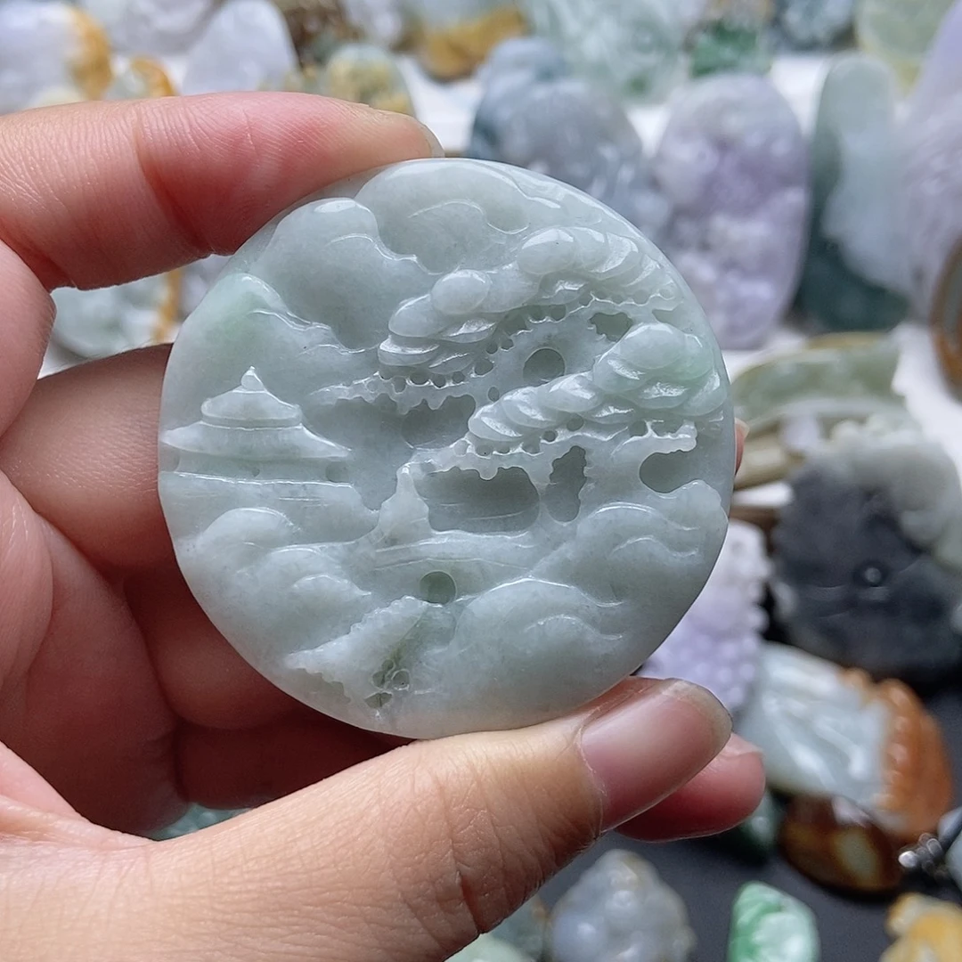 翡翠未镶嵌颈饰翡翠