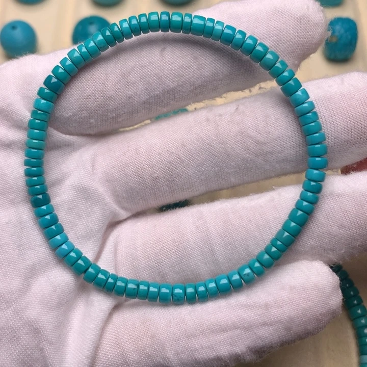 绿松石未镶嵌绿松石手串4
