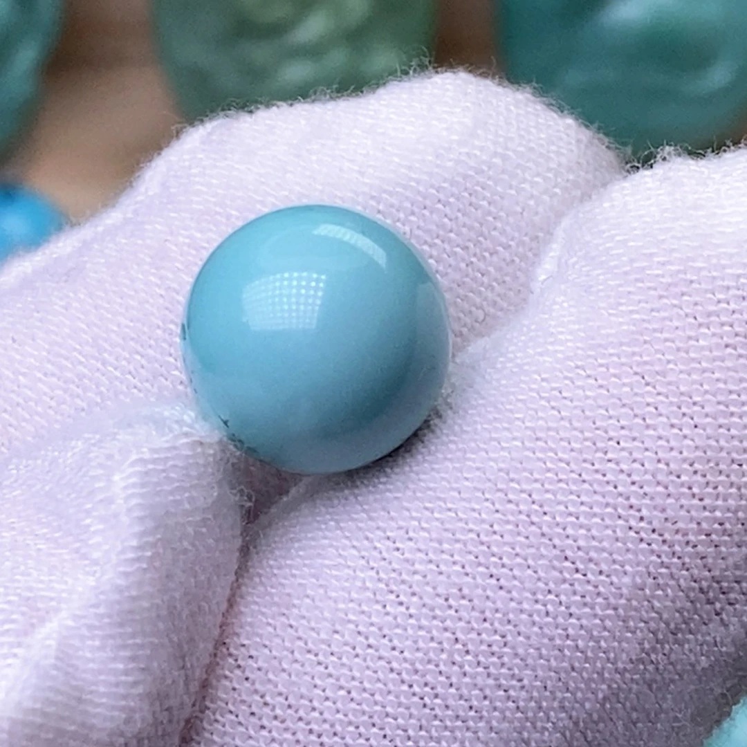 未镶嵌绿松石珠宝奇石11.5mm