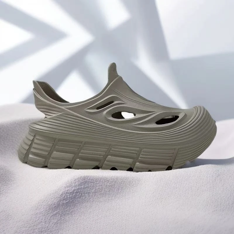 2025夏季新款拖鞋运动拖鞋洞洞鞋沙滩鞋厚底涉水徒步软底凉鞋