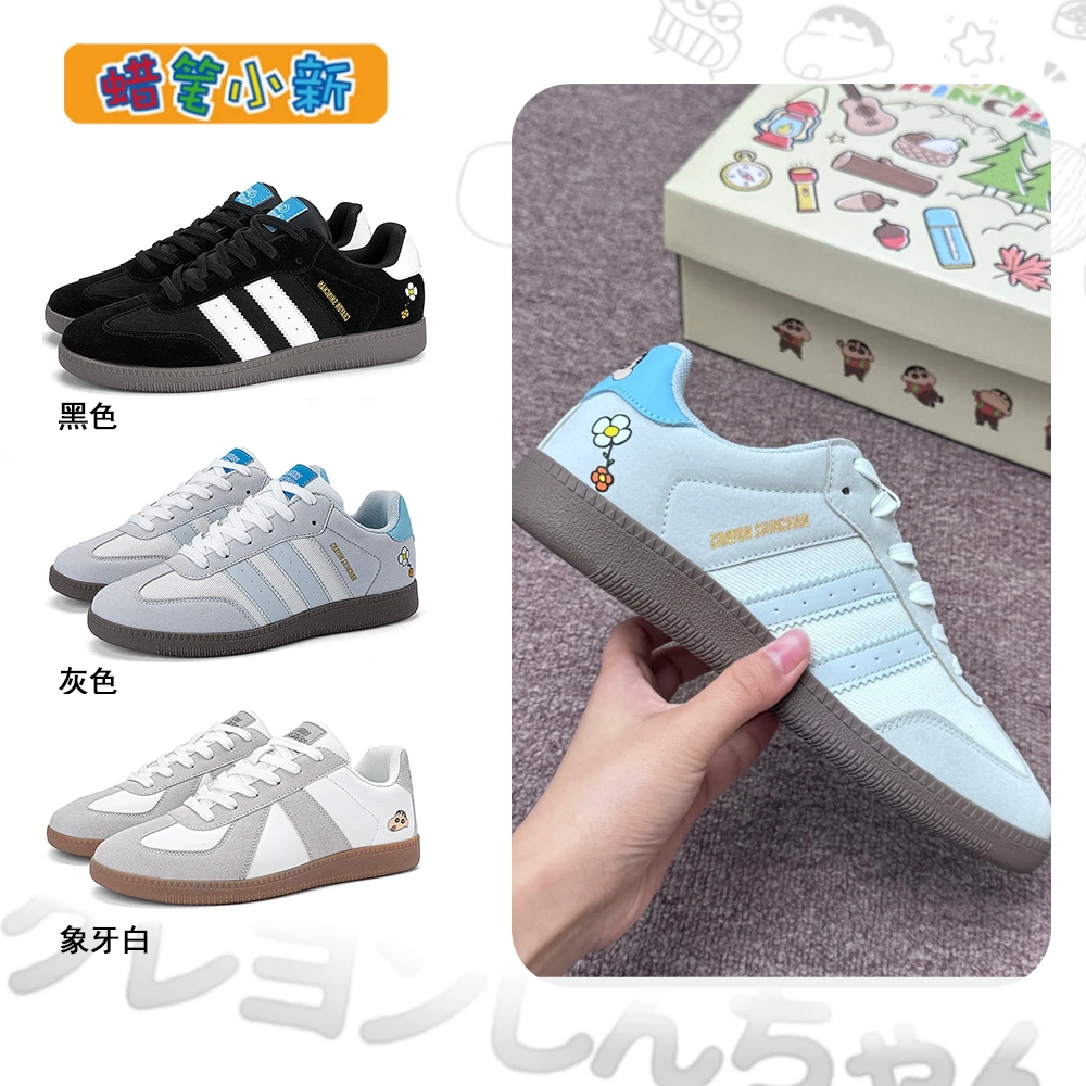 蜡笔小新板鞋男款2025秋季新款复古潮流德训鞋休闲情侣百搭运动鞋