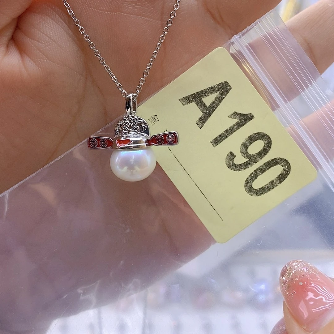 淡水珍珠颈饰银S925镶嵌?****