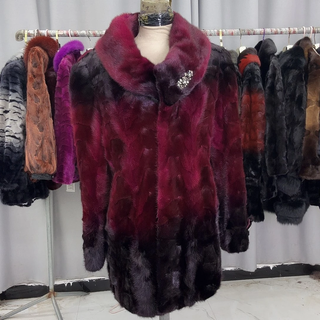 水貂拼貂真皮真毛