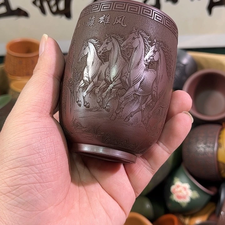茶杯紫砂全手工紫砂主人杯