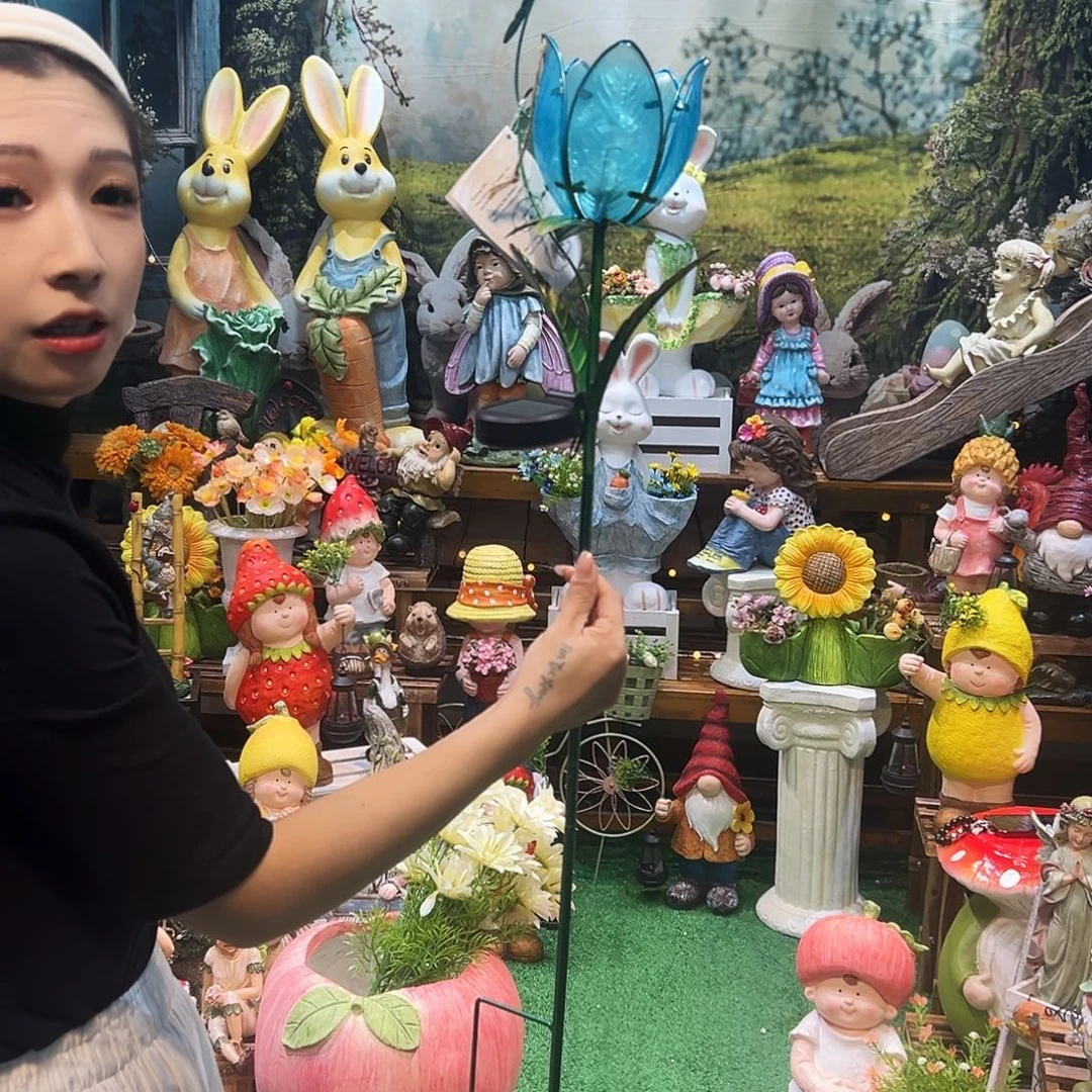 花园摆件红红火火