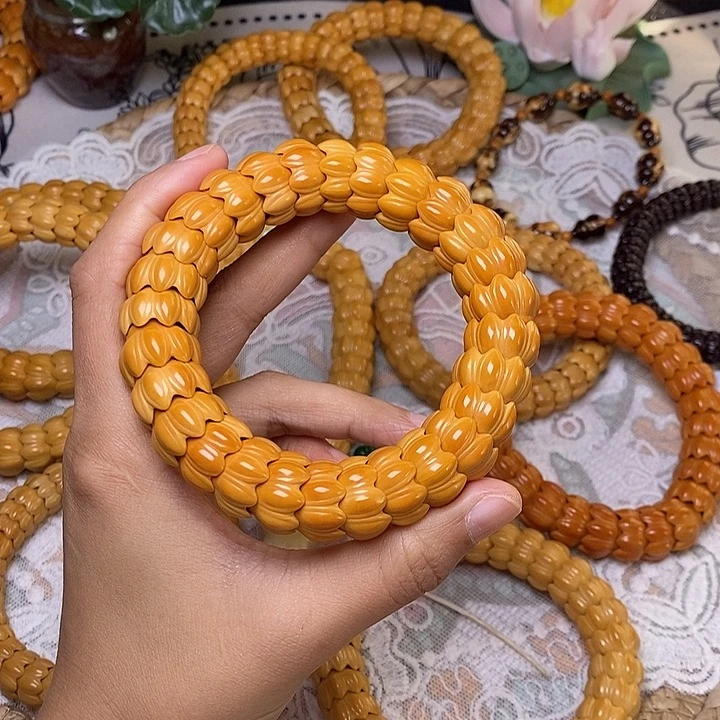 猴头核桃吊坠莲花17加