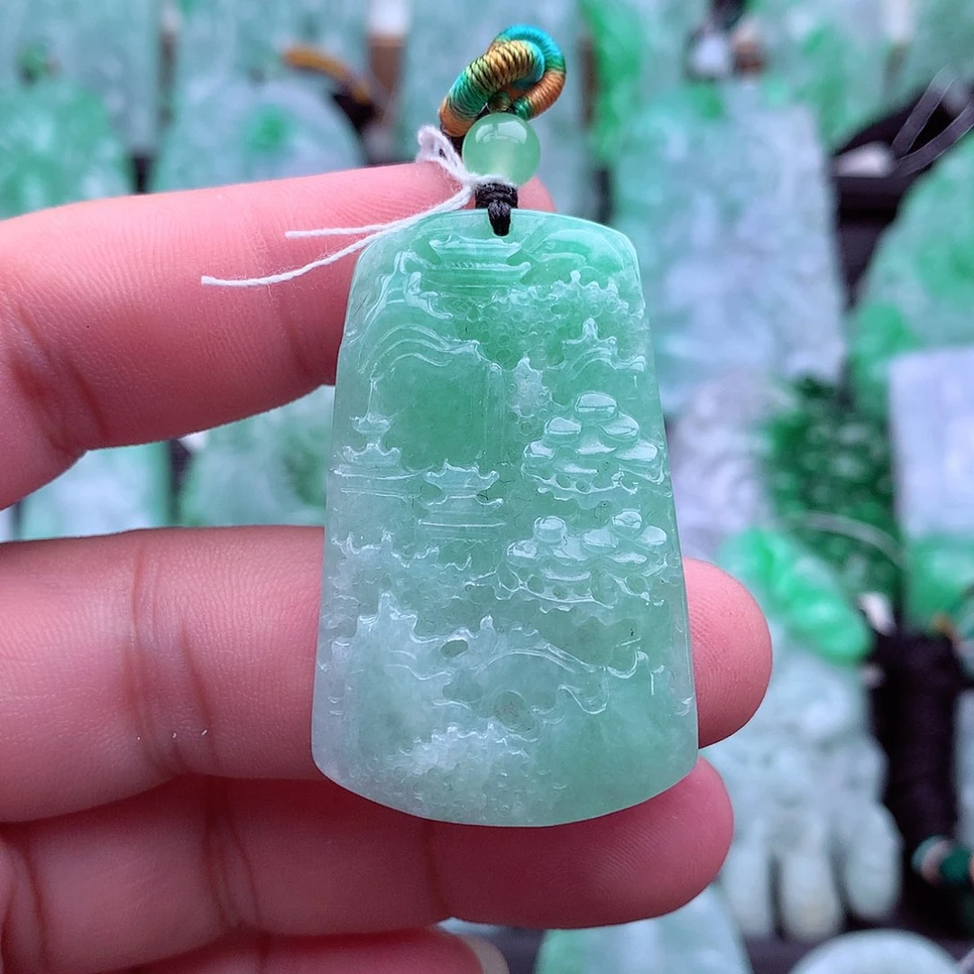 翡翠未镶嵌吊坠(不含链)