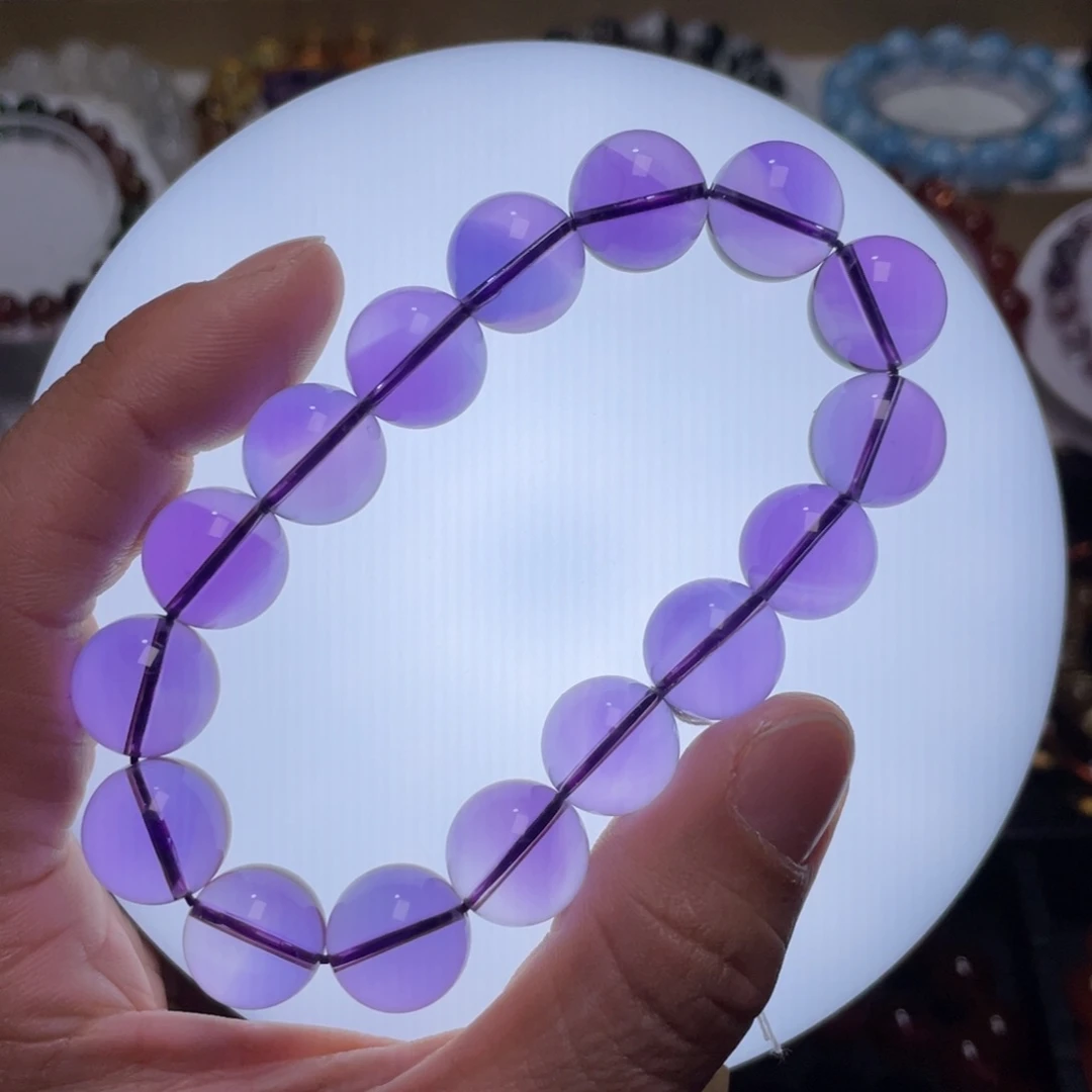 水晶手链未镶嵌巴西紫水晶