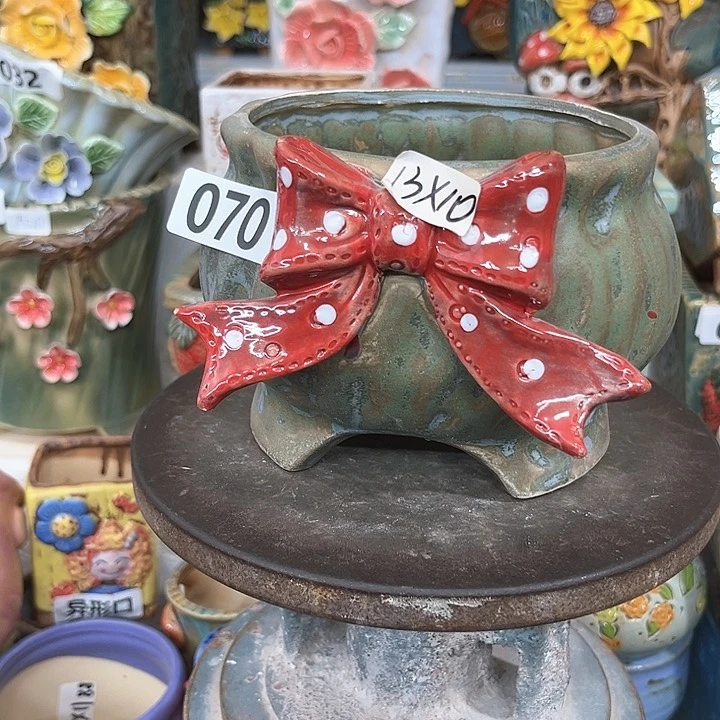 紫砂花盆粗陶材质多肉花盆