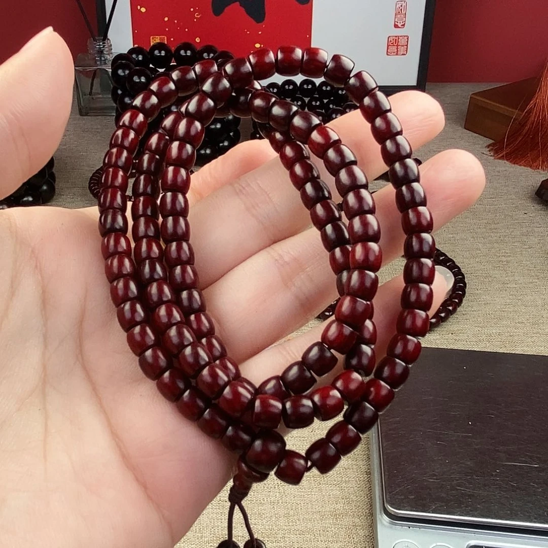 小叶紫檀手串/手链哈**?5*6