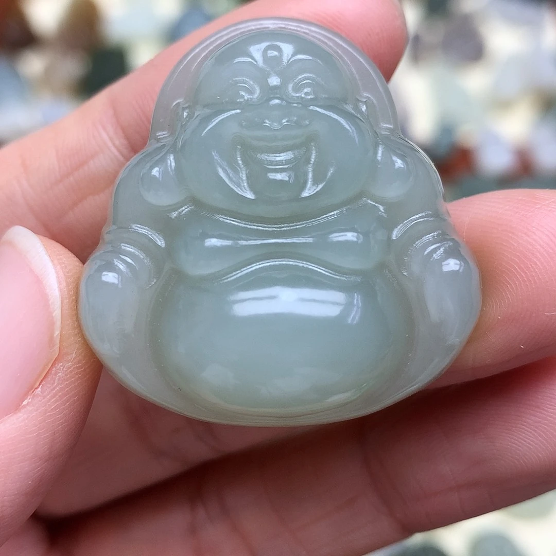 和田玉未镶嵌颈饰35mm