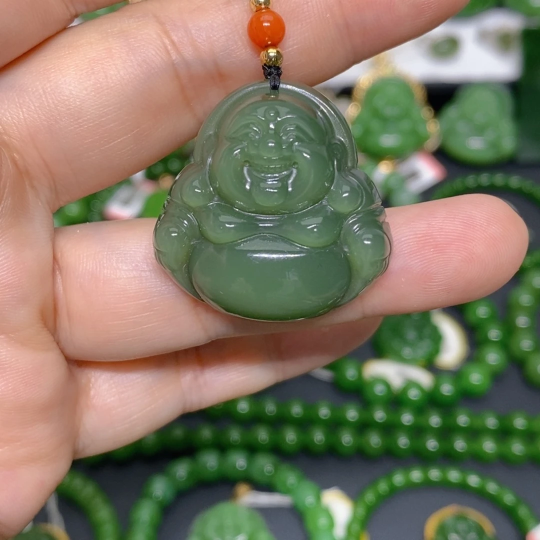 和田玉（碧玉）未镶嵌颈饰馨*
