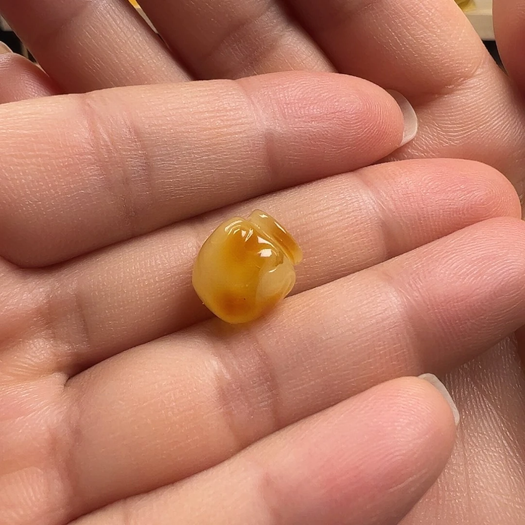 蜜蜡颈饰未镶嵌蜜罐（打孔不退换）