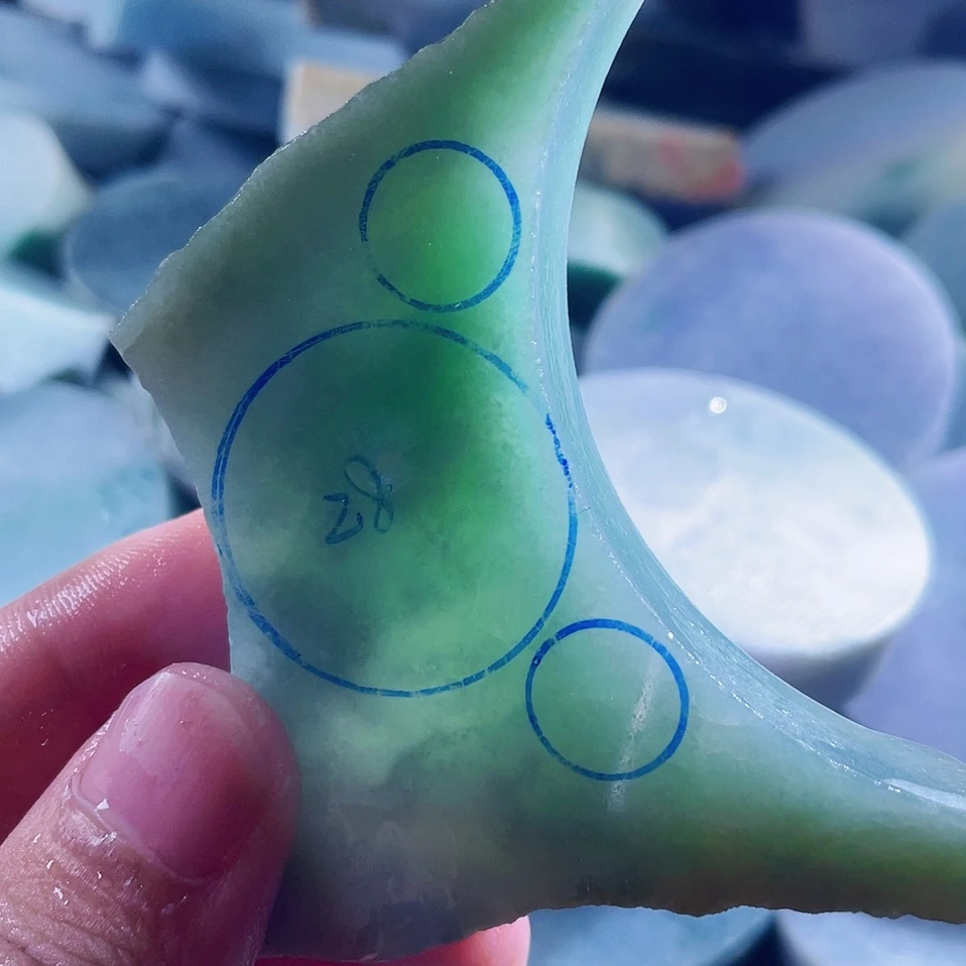 翡翠散珠天然翡翠A货