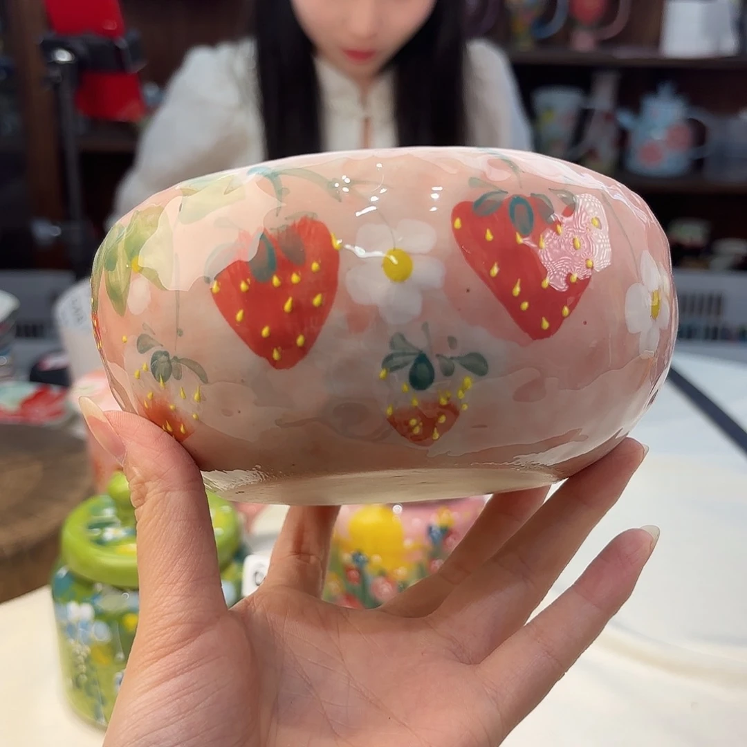 瓷片景德镇手绘高温釉下彩陶瓷茶具