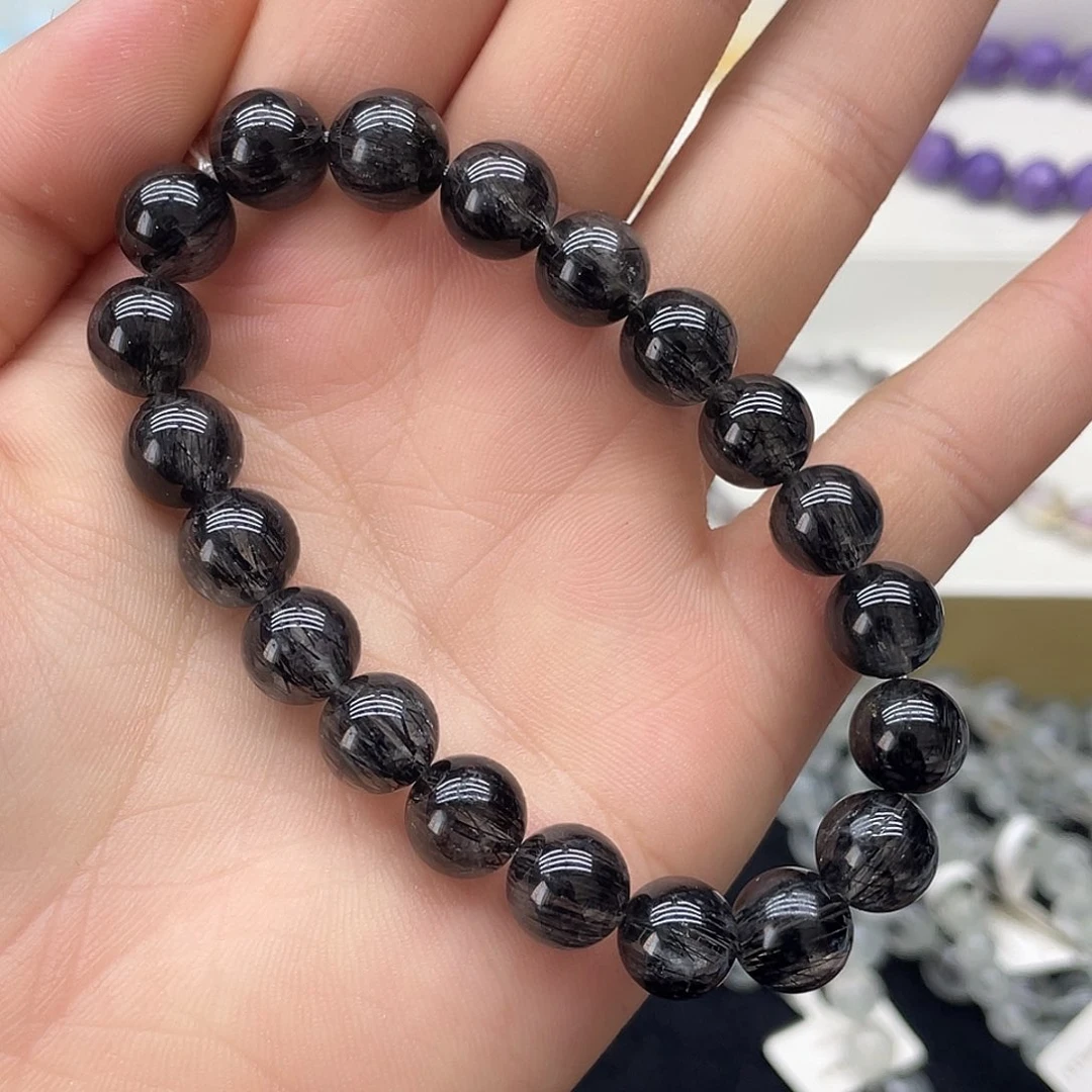 水晶手链未镶嵌黑发晶10.3