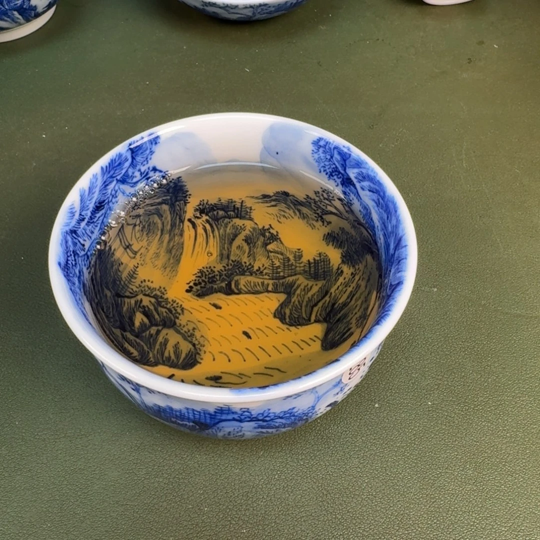 瓷景德镇纯手绘茶具圆圆285