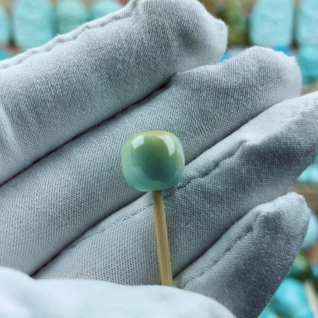 未镶嵌绿松石珠宝奇石10mm+