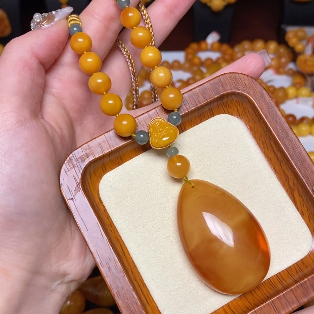 【闪购商品】蜜蜡颈饰未镶嵌项链