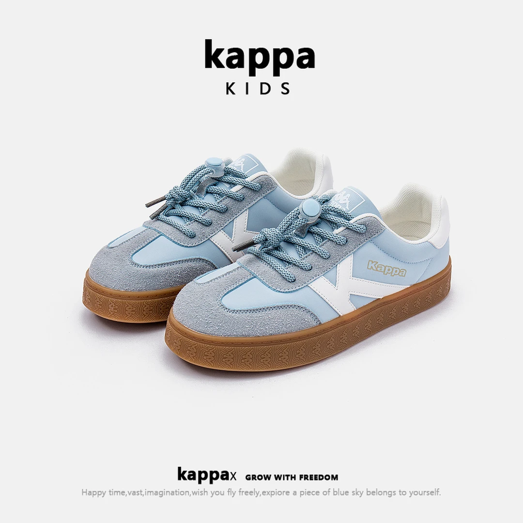 kappa kids卡帕学生板鞋秋季新款女鞋经典透气休闲运动鞋德训鞋子