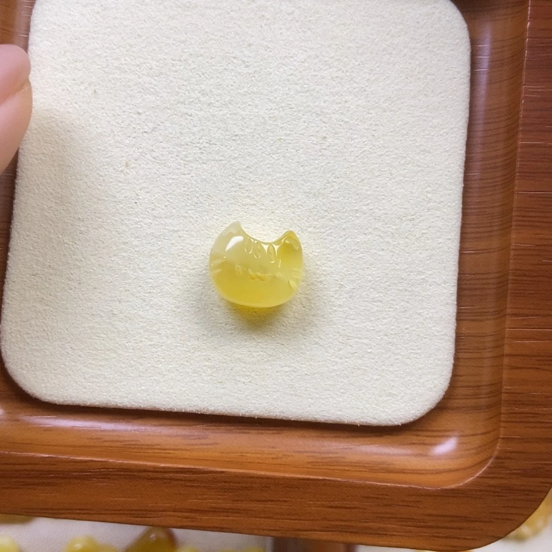 橄榄核吊坠小猫头20