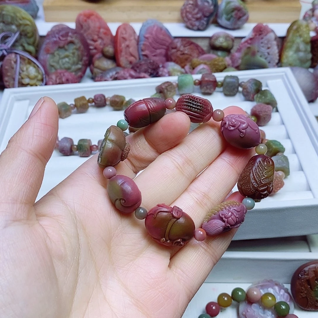 玛瑙/玉髓盐源玛瑙手链未镶嵌