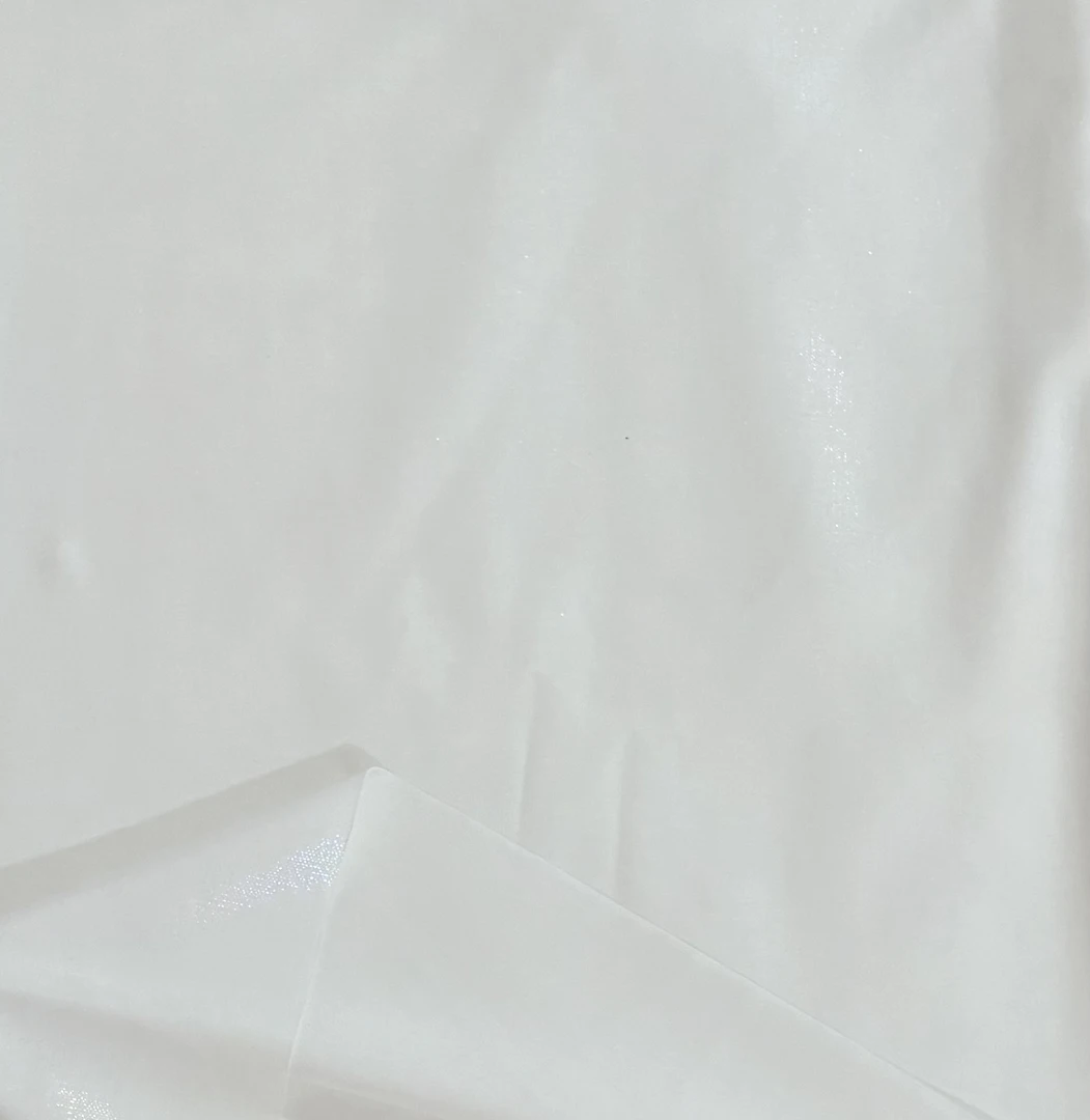 白色全棉亮晶面料两米（瑕疵)