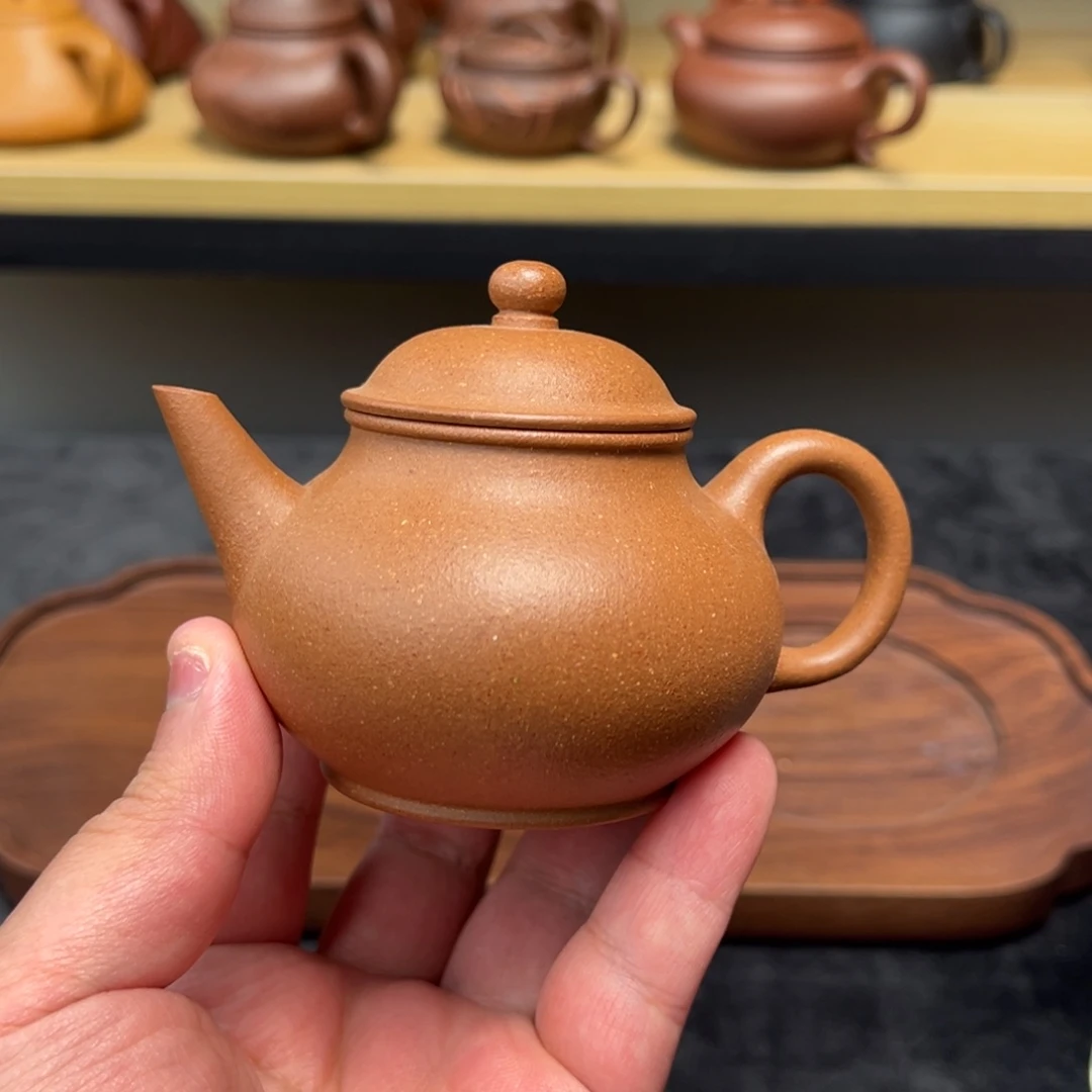 紫砂茶壶150cc金降坡芭乐