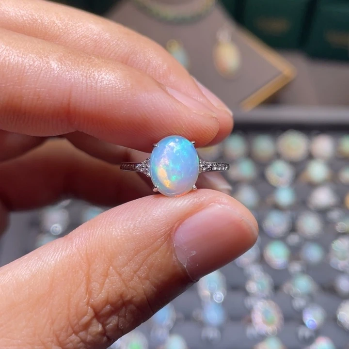 欧泊银S925镶嵌戒指）