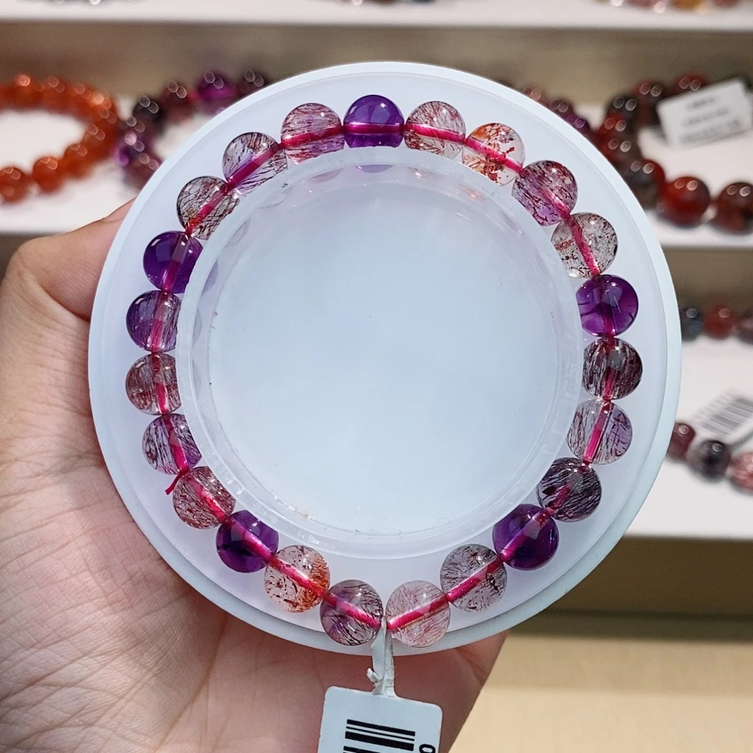 未镶嵌水晶手链黑加仑8