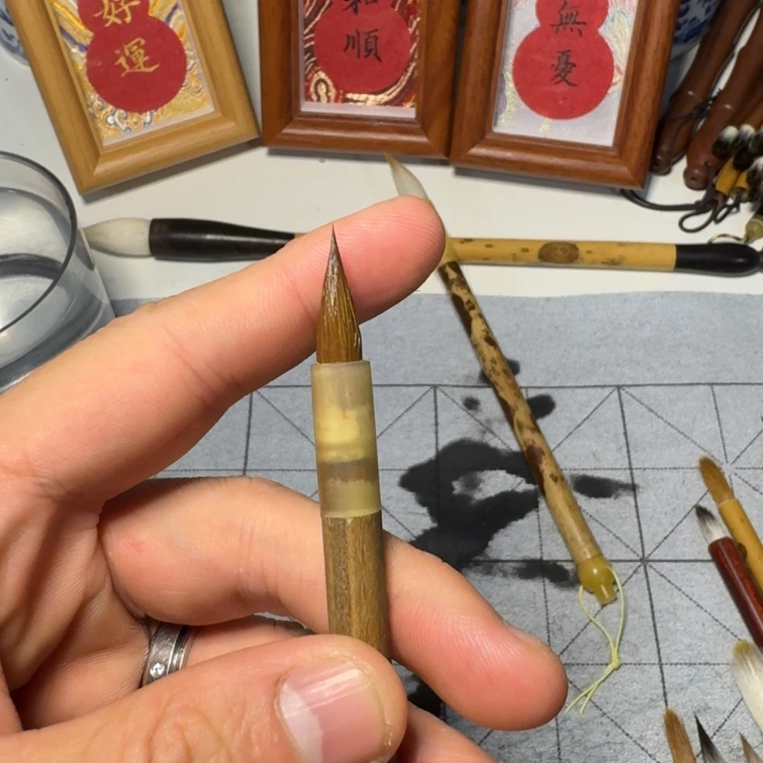 绿檀狼毫一支出锋1.85cm